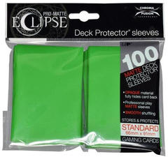 Ultra Pro Standard Size PRO-Matte Eclipse Sleeves - Lime Green - 100ct